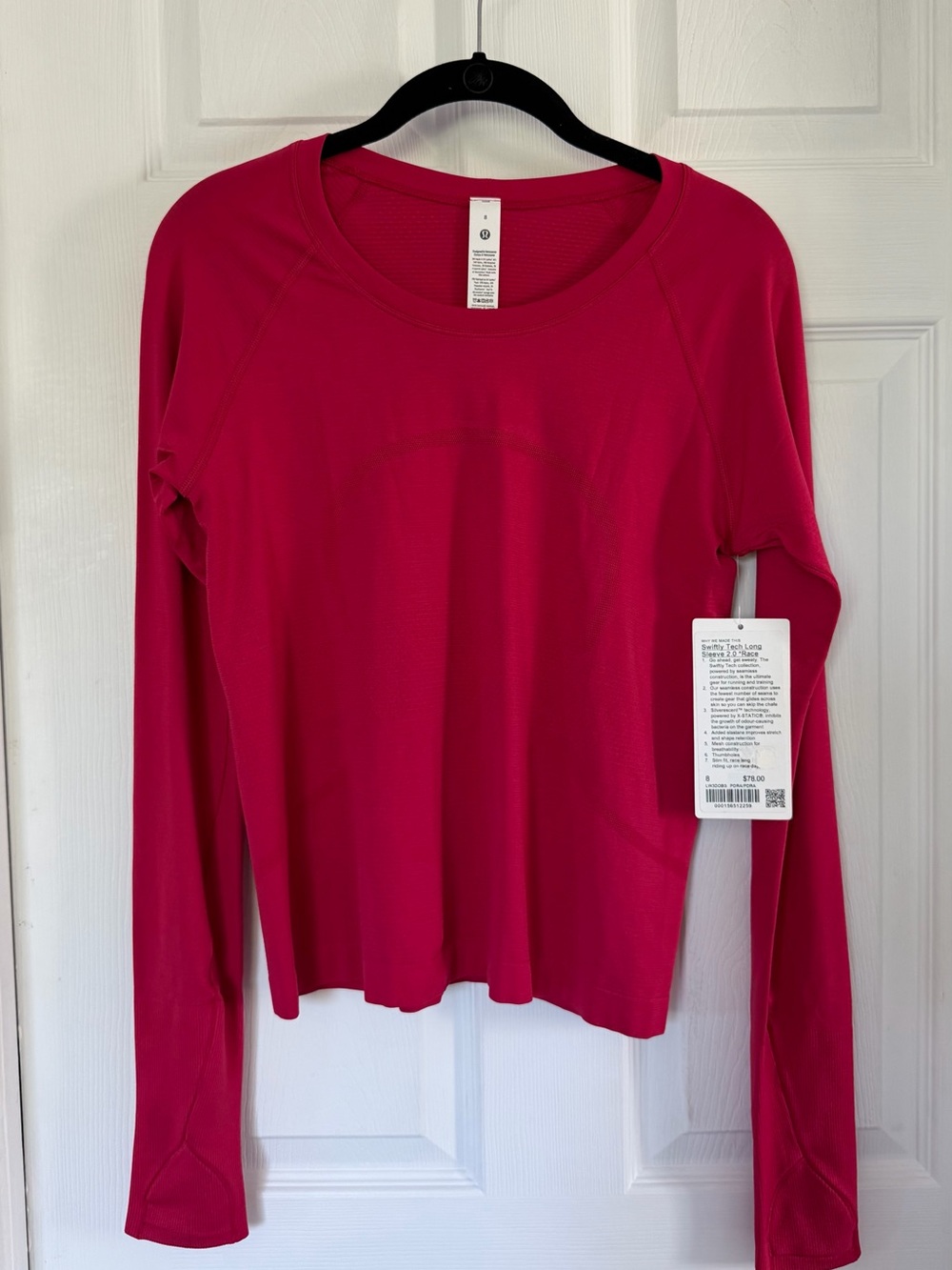 lululemon athletica Swiftly Tech 2.0 Waist-length shirt in Pink Dragonfruit